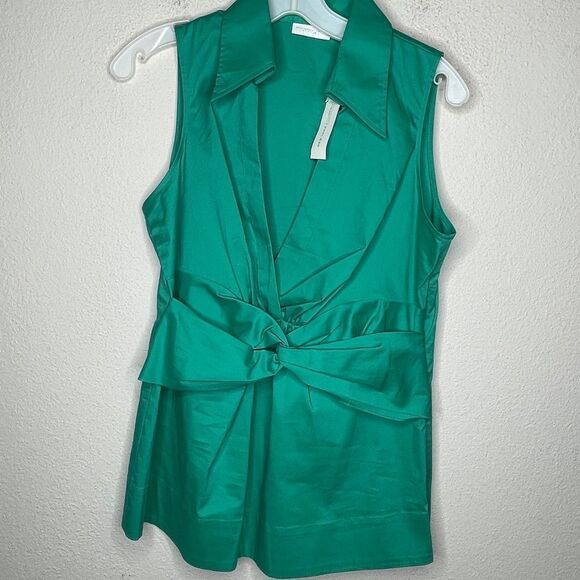 New York & Co. Stretch Top Green Nwt - Picture 5 of 9